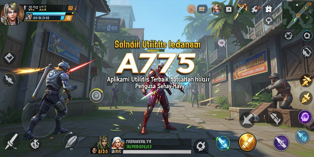 Tampilan antarmuka utama A7777 yang intuitif dan efisien.