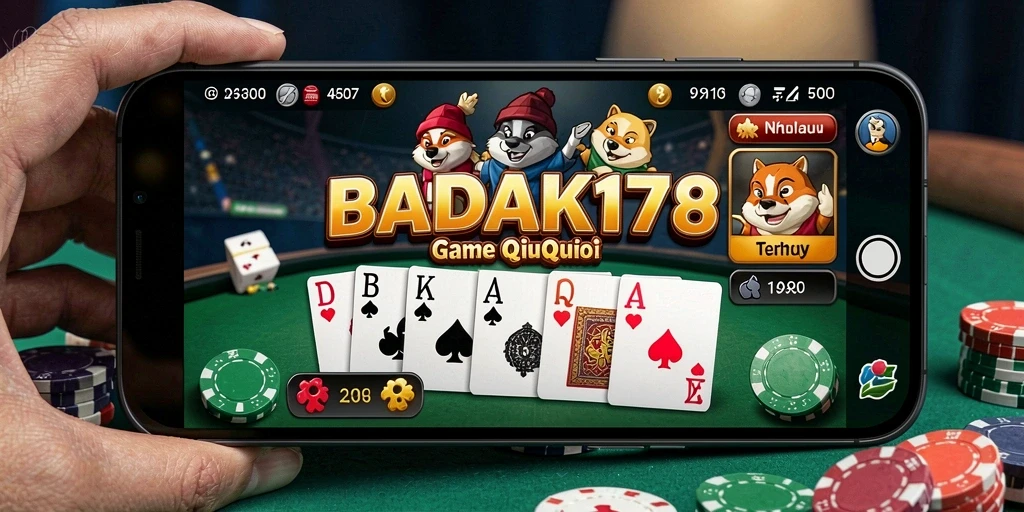 Tampilan gameplay QiuQiu yang seru dan interaktif di BADAK178.