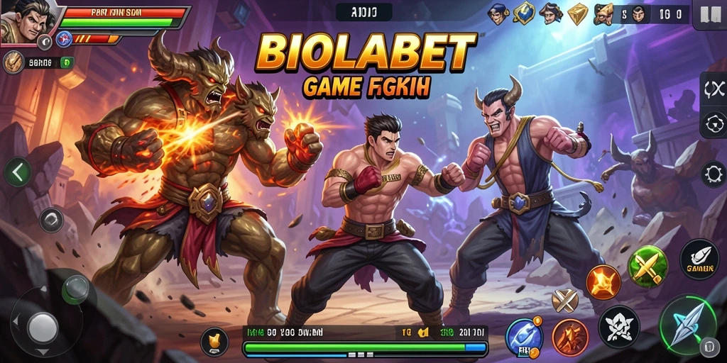 Gameplay intens dan karakter bertarung yang menarik di BIOLABET.