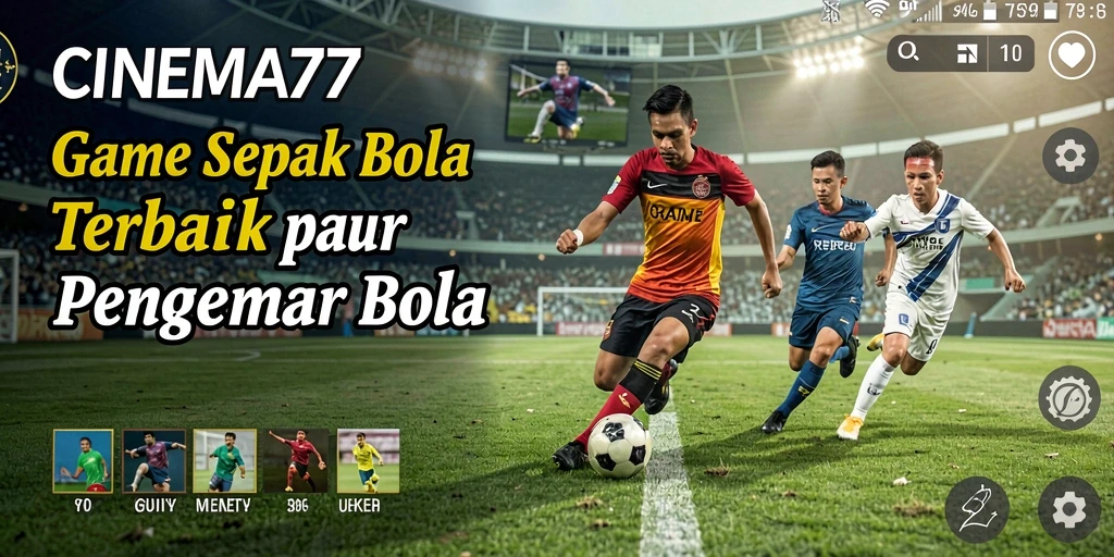 Tampilan gameplay intens dalam CINEMA77 - Game Sepak Bola yang Menyenangkan.