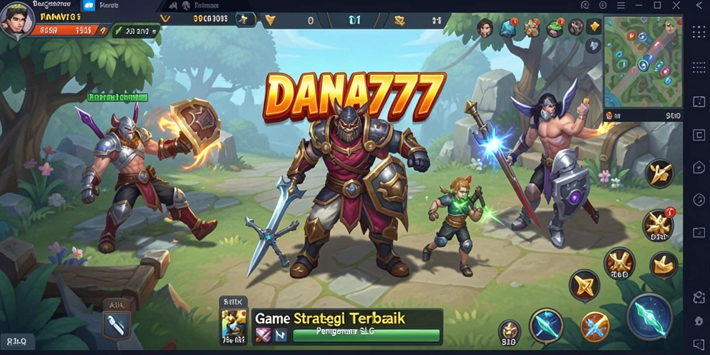 Screenshot gameplay DANA777 yang menampilkan aksi pertarungan strategis.
