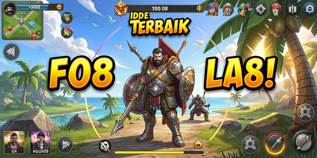Tampilan utama gameplay FO8 yang menarik dan adiktif.