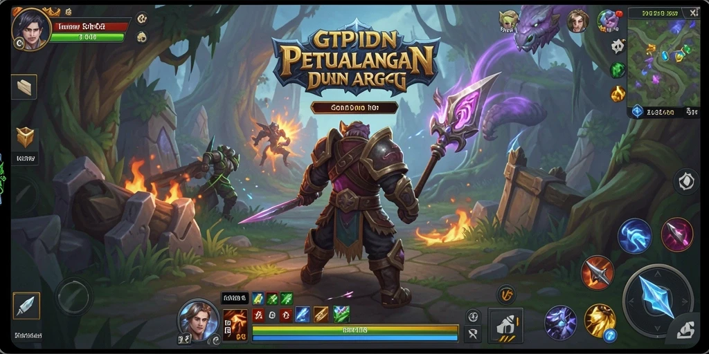 Tampilan gameplay mendebarkan dalam dunia ARPG GTPIDN.