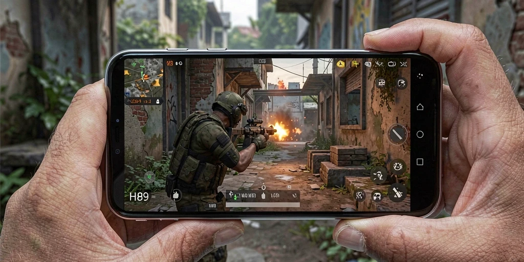 Gameplay H89 menampilkan aksi tembak-menembak yang intens.