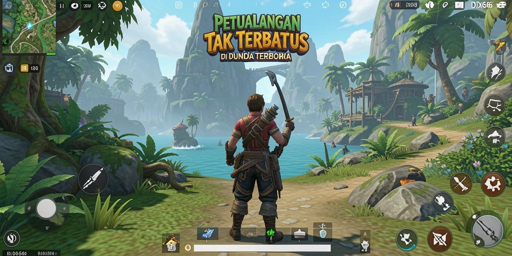 Tangkapan layar menunjukkan momen eksplorasi yang mendalam di dunia Open World.