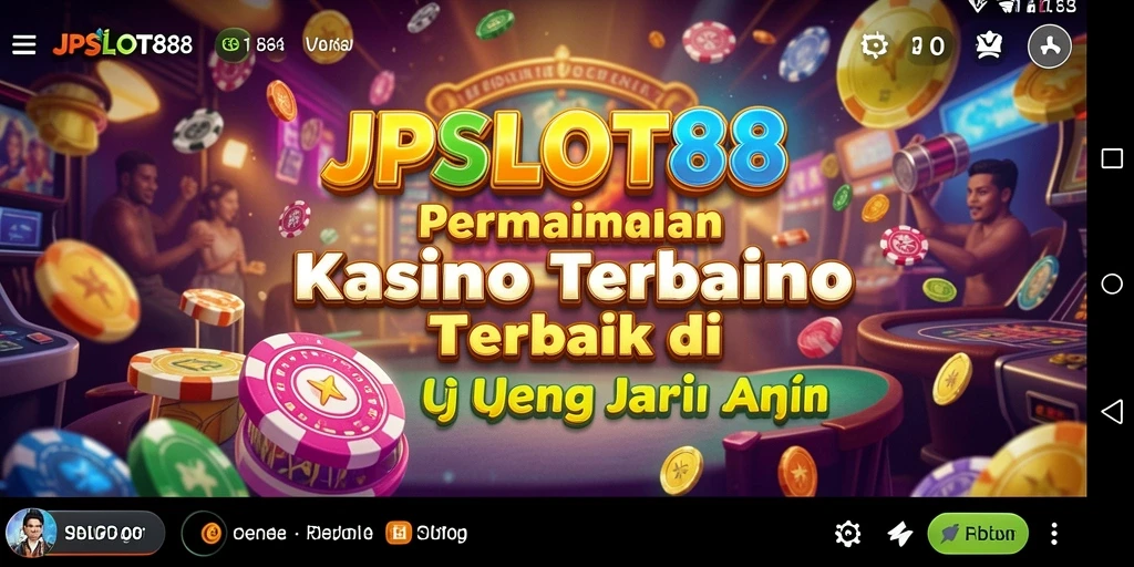 Tampilan gameplay menarik dari aplikasi JPSLOT88 dengan grafis yang memukau.