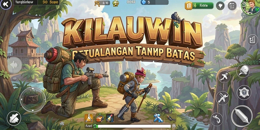 Screenshot gameplay KILAUWIN menampilkan petualangan seru di dunia yang luas.