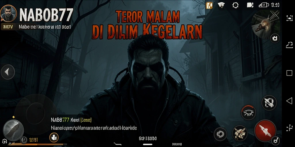 Tangkapan layar menampilkan adegan menegangkan dalam NABOB77 dengan suasana horror yang mencekam.