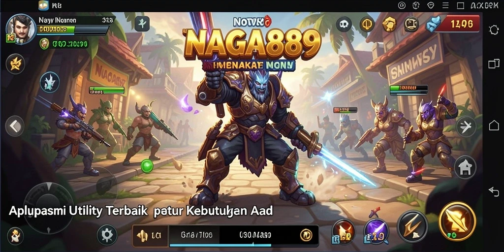 Tampilan utama NAGA889 dengan fitur Utility yang menarik.