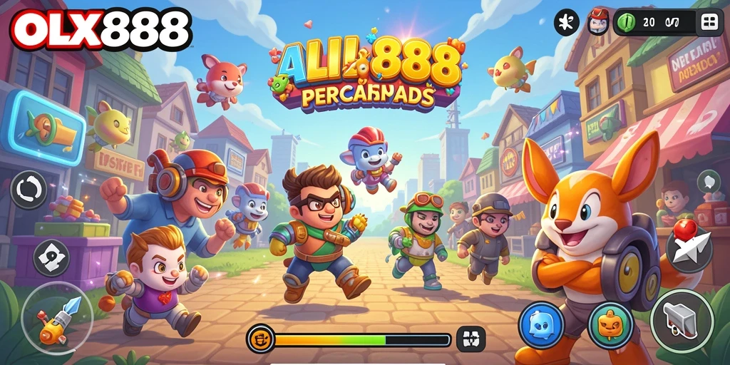Tampilan gameplay seru dari OLX888 dengan grafik yang menarik.