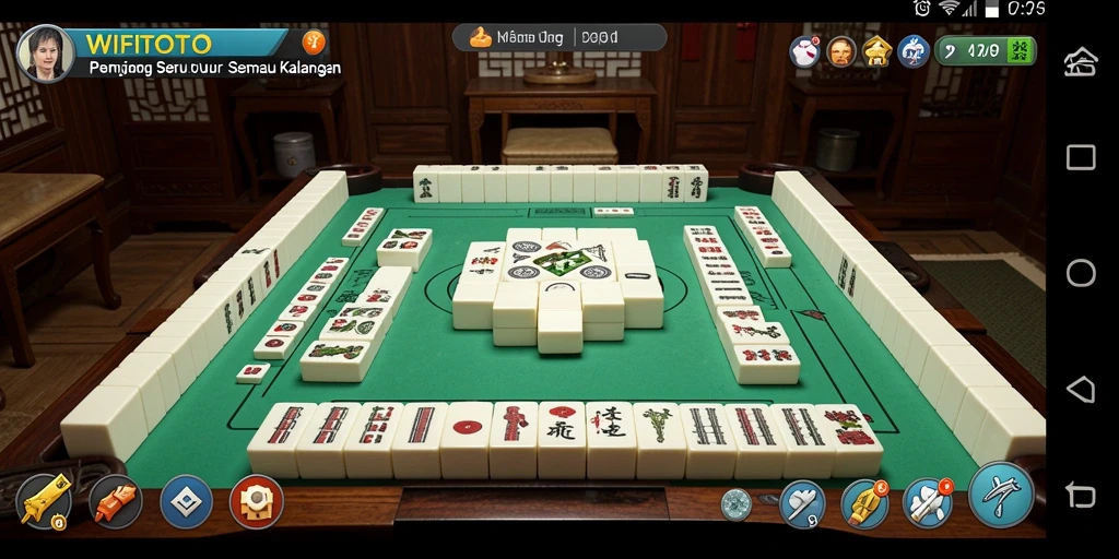 Tampilan gameplay menarik dari WIFITOTO dengan ubin Mahjong yang beragam.